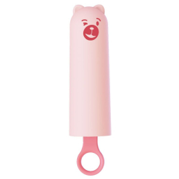 Вібратор CuteVibe Teddy Pink (Black Dildo), реалістичний вібратор під виглядом морозива - фото