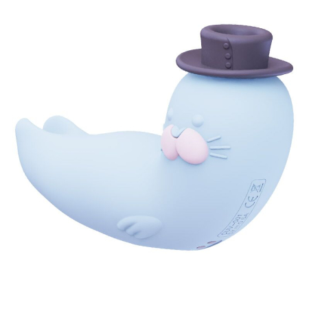 Вакуумний вібратор CuteVibe Franky Blue - фото №4