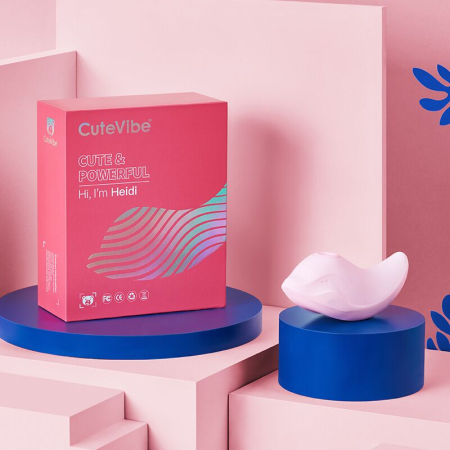 Вібратор та вакуумний стимулятор CuteVibe Heidi Pink - фото №5