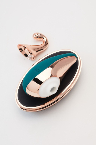 Вишуканий вакуумний вібратор Knight Jenay SOUL & DESIRE, лубрикант у комплекті - фото №4