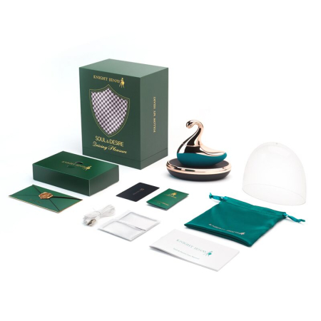 Вишуканий вакуумний вібратор Knight Jenay SOUL & DESIRE, лубрикант у комплекті - фото №5