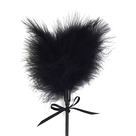 Лоскітка зі шльопалкою Піка Art of Sex – Puff Peak, чорна - фото №3