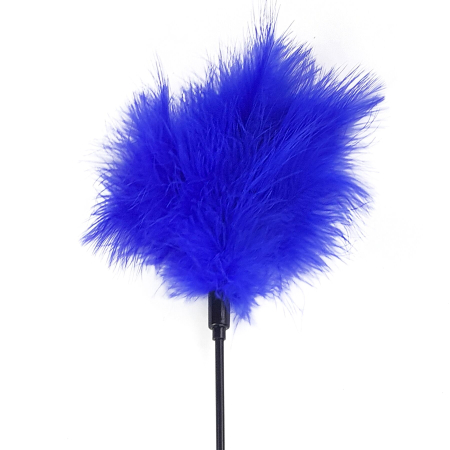 Лоскітка з пером індика Art of Sex – Feather Paddle, синя - фото №2