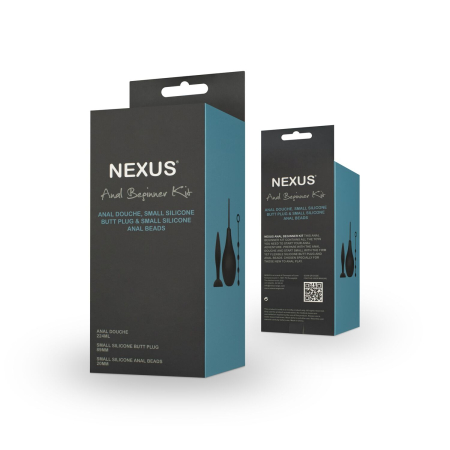 Набір новачка для анальної стимуляції Nexus ANAL BEGINNER KIT, спринцівка, анальне намисто і пробка - фото №4