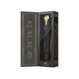 Смартвібратор-пульсатор Zalo — King Obsidian Black, кристал Swarovski - - фото №11