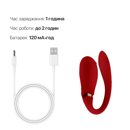 Смартвібратор для пар Zalo — Fanfan Bright Red - фото №7