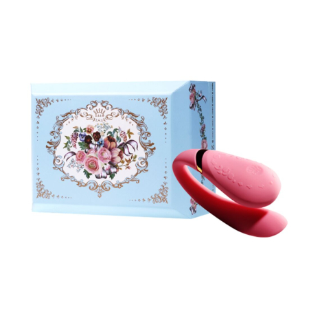 Смартвібратор для пар Zalo Fanfan set Rouge Pink, пульт ДК - фото №10