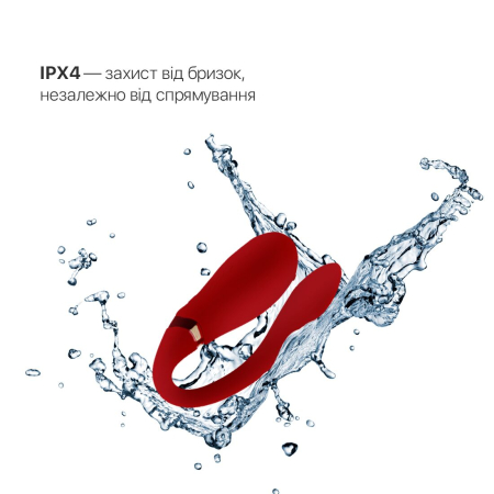 Смартвібратор для пар Zalo Fanfan set Bright Red, пульт ДК - фото №6