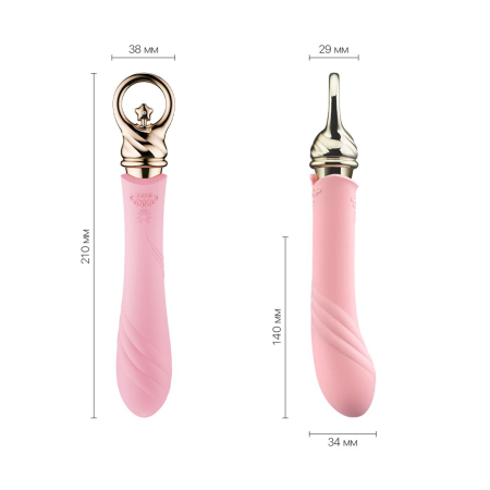 Вібратор для точки G із підігрівом Zalo Sweet Magic - Courage Fairy Pink - фото №2