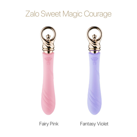 Вібратор для точки G із підігрівом Zalo Sweet Magic - Courage Fantasy Violet №8