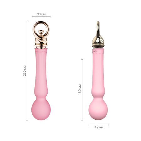 Вібромасажер із підігрівом Zalo Sweet Magic - Confidence Wand Fairy Pink - фото №2