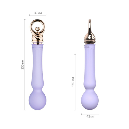 Вібромасажер із підігрівом Zalo Sweet Magic - Confidence Wand Fantasy Violet - фото №2