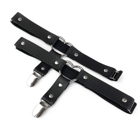 Гартери для панчіх з натуральної шкіри Art of Sex Paula (2 шт.) - фото №3