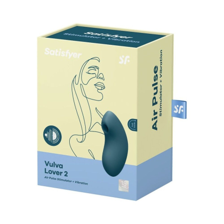 Вакуумний вібратор Satisfyer Vulva Lover 2 Blue - фото №4