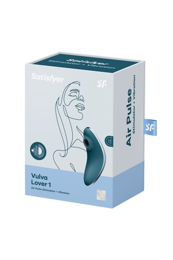 Вакуумний вібратор Satisfyer Vulva Lover 1 Blue - фото №5