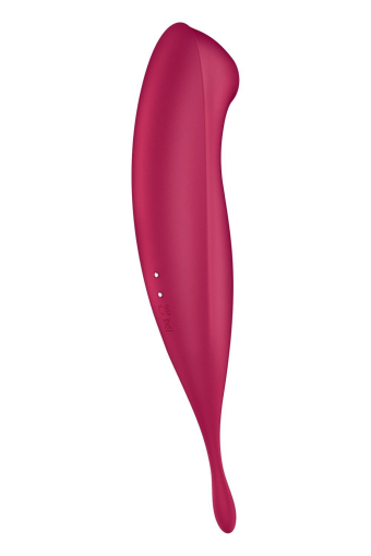 Смарт-вібратор для клітора з вакуумною стимуляцією Satisfyer Twirling Pro+ dark red - фото №6