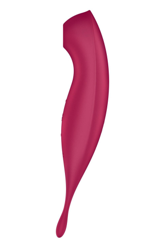 Смарт-вібратор для клітора з вакуумною стимуляцією Satisfyer Twirling Pro+ dark red - фото №4