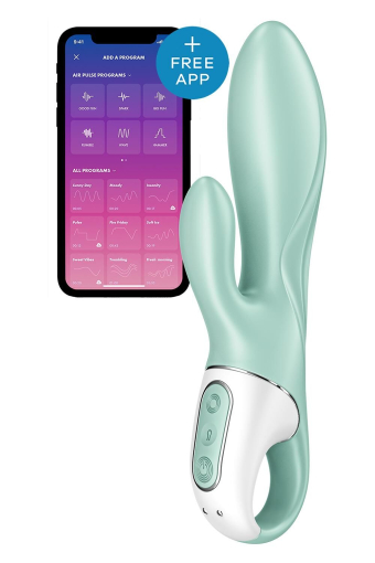 Смарт вібратор-кролик Satisfyer Air Pump Bunny 5+, надувається - фото