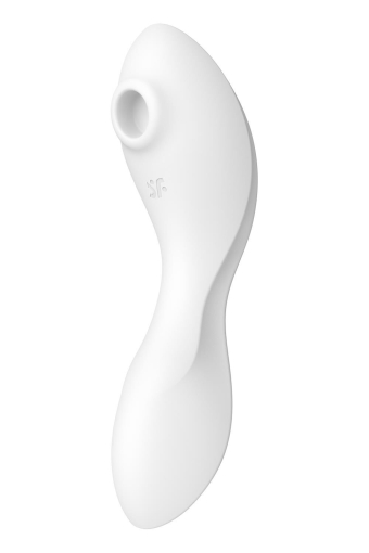 Вакуумний смарт-стимулятор із вібрацією Satisfyer Curvy Trinity 5 (White), керування зі смартфона - фото №3