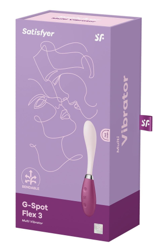 Вібратор Satisfyer G-Spot Flex 3 Red, гнучкий стовбур із фіксацією положення - фото №6