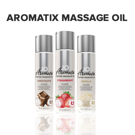 Натуральна масажна олія JO Aromatix Massage Oil Strawberry 120 мл - фото №5