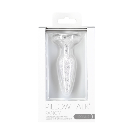 Скляна анальна пробка Pillow Talk Fancy Luxurious Glass Anal Plug, ?3,1см, віброкуля в подарунок - фото №5