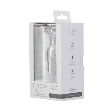 Скляна анальна пробка Pillow Talk Fancy Luxurious Glass Anal Plug, ?3,1см, віброкуля в подарунок - фото №7