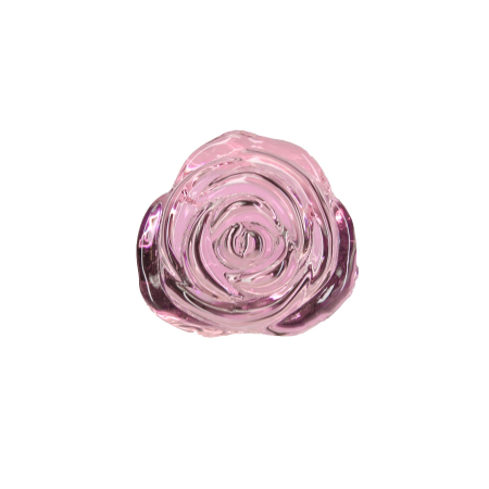 Скляна анальна пробка Pillow Talk Rosy Luxurious Glass Anal Plug, ?3,3 см, віброкуля в подарунок - фото №3