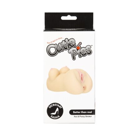 Мастурбатор-вагіна та попка Cutie Pies Secretary Sasha Vagina&Ass Masturbator, віброкуля в подарунок - фото №6