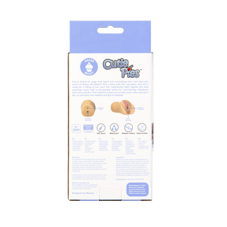 Мастурбатор-вагіна та попка Cutie Pies Baker Becky Vagina & Ass Masturbator, віброкуля в подарунок - фото №8