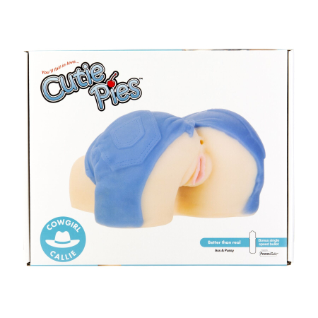 Мастурбатор-вагіна та попка Cutie Pies Cowgirl Callie Vagina&Ass Masturbator, віброкуля в подарунок - фото №6