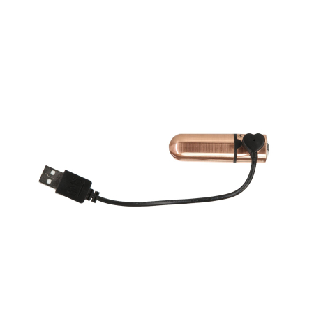 Віброкуля PowerBullet First-Class Bullet 2.5? з Key Chain Pouch, Rose Gold, 9 режимів вібрації №2