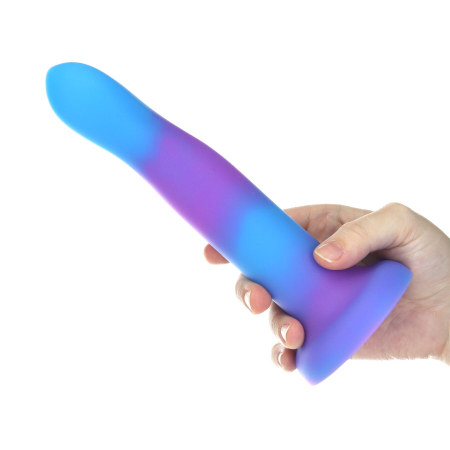 Фалоімітатор, що світиться в темряві, ADDICTION Rave 8? Glow in the Dark Dildo Blue Purple, 20,3 см - фото №5