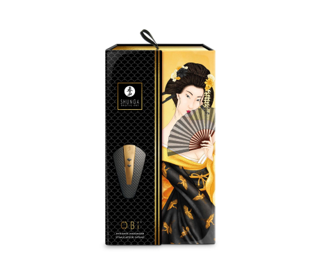 Кліторальний вібратор Shunga Obi Black №7