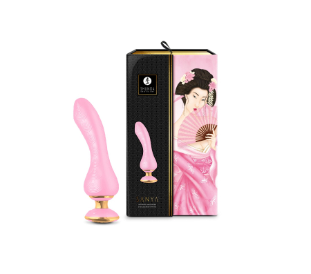 Вібратор для точки G Shunga Sanya Light Pink, гнучкий стовбур - фото №7