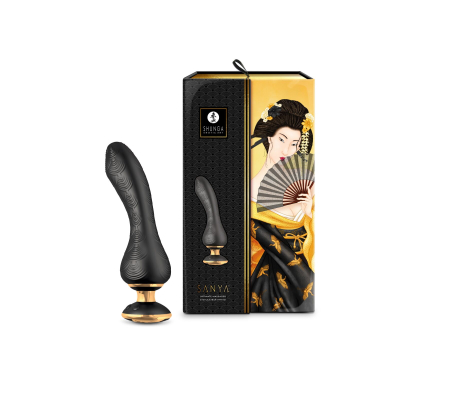 Вібратор для точки G Shunga Sanya Black, гнучкий стовбур - фото №7