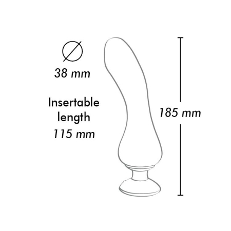 Вібратор для точки G Shunga Sanya Black, гнучкий стовбур - фото №4