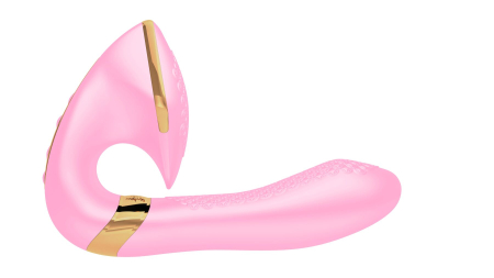 Вагінально-кліторальний вібратор Shunga Soyo Light Pink - фото №2