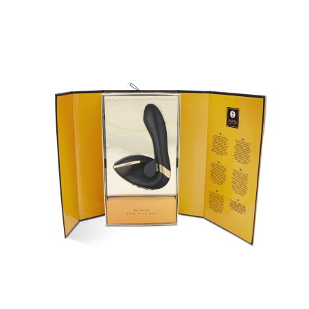 Вагінально-кліторальний вібратор Shunga Soyo Black - фото №7