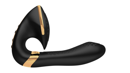 Вагінально-кліторальний вібратор Shunga Soyo Black - фото №2