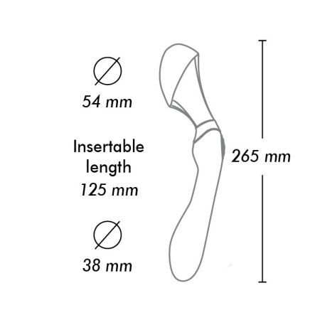 Вібромасажер Shunga Zoa Light Pink, двосторонній №3