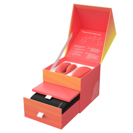 Смарт-вібратор для пар We-Vibe Chorus Crave Coral, сенсорне керування вібраціями стисненням пульта - - фото №8