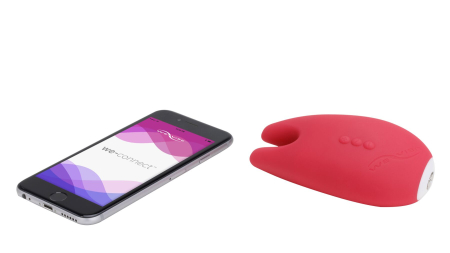 Кліторальний смарт-вібратор Gala by We-Vibe Pink, 2 вібропальчики, 2 мотори, потужні вібрації - фото №4