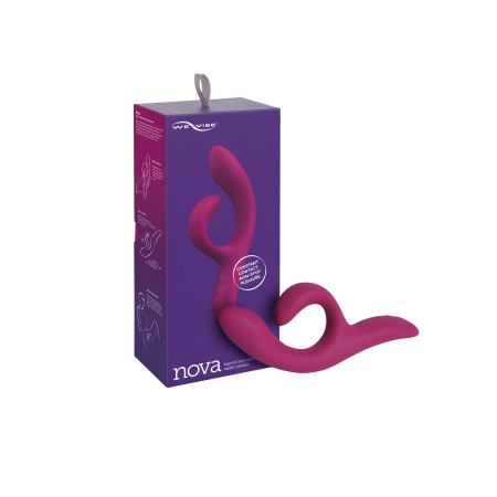 Смарт вібратор-кролик We-Vibe Nova Fuchsia, ергономічний, регульований кут нахилу стовбура - фото №8