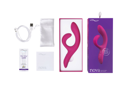 Смарт вібратор-кролик We-Vibe Nova Fuchsia, ергономічний, регульований кут нахилу стовбура - фото №6