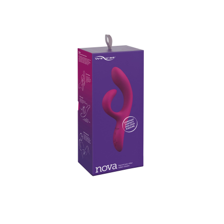 Смарт вібратор-кролик We-Vibe Nova Fuchsia, ергономічний, регульований кут нахилу стовбура - фото №9