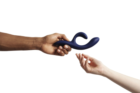 Смарт вібратор-кролик We-Vibe Nova Midnight Blue, ергономічний, регульований кут нахилу стовбура - фото №12