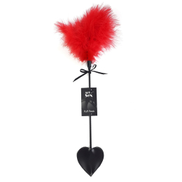 Лоскітка зі шльопалкою Піка Art of Sex – Puff Peak, червона - - фото №2