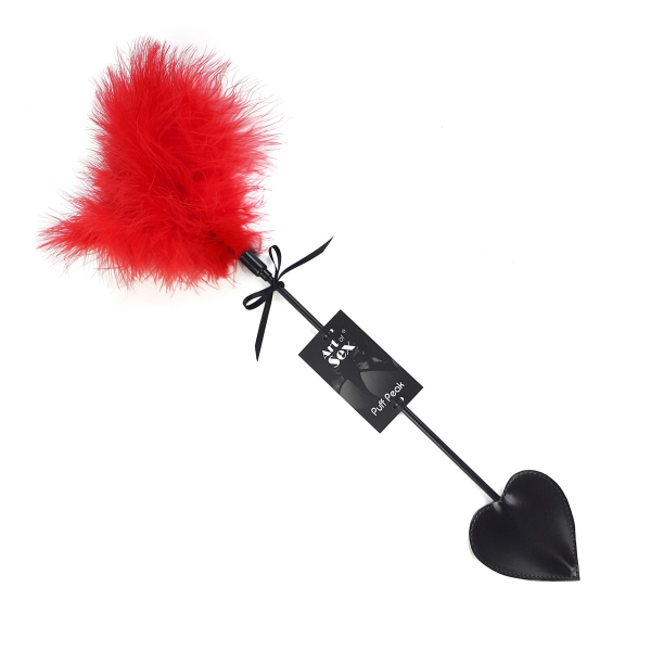 Лоскітка зі шльопалкою Піка Art of Sex – Puff Peak, червона - фото