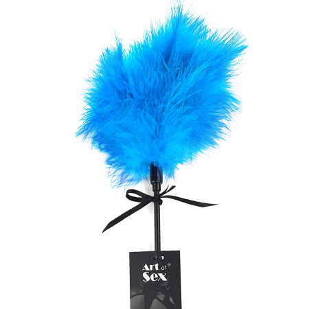 Лоскітка зі шльопалкою Піка Art of Sex – Puff Peak, блакитна - фото №3